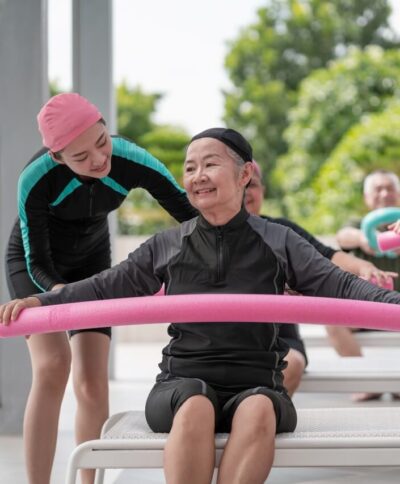 Largest hydrotherapy pool in a residential care facility